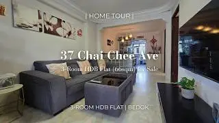 3-Room HDB with Utility room (66sqm) at 37 Chai Chee Ave | Walk to Bedok MRT