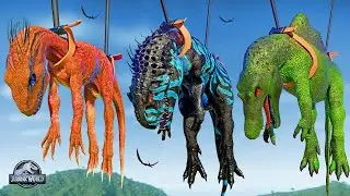 T-Rex vs Aberrant Domination Rex vs Spinosaurus Dinosaurs Fighting, Dinosaur Attack 🌍 JWE