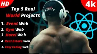 Top 5 Real World Web Apps Using REACT.JS From Scratch For Beginners in 2022  | REACT.JS COURSE