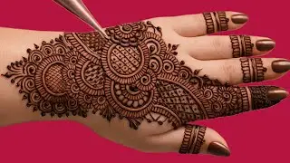Very beautiful simple & trending arabic mehndi design | easy & unique design | mehandi ke design