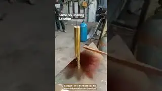 Wow! Amazing Gold Coating with spray on Stainless Steel shiny gloss gold finish on SS +91-9179385153