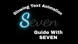 Glowing text animation in HTML and CSS.