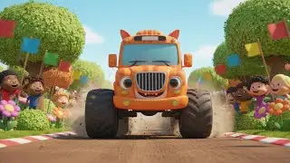 Monster Vehicles Dance 🚜🔥🎵 for Kids! | Big Trucks & Cars | Fun Cartoon | Nursery Rhyme & Baby Song