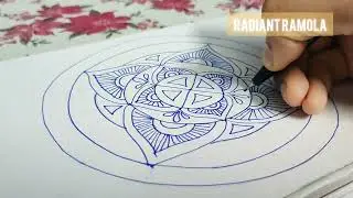 Vibrant Colorful Mandala Art Drawing: Easy Relaxing Tutorial for Beginners! @radiantramola 