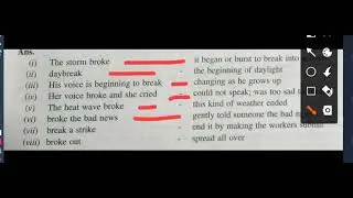 EXPERT DETECTIVES| WORKING WITH LANGUAGE QUESTION 3|7TH ENGLISH HONEYCOMB|VARIOUS MEANINGS OF BREAK