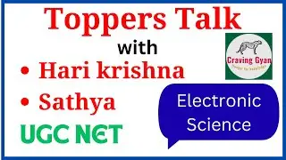 Toppers' Talk - UGC NET Electronic Science (June 2025) | Craving Gyan