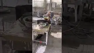 Hand-Polishing a Granite Monument: Crafting Memories by Hand