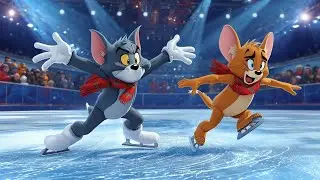 Tom and Jerry Ice Skating Fun ❄️⛸️ | Funny Cartoon Poem for Kids 😂