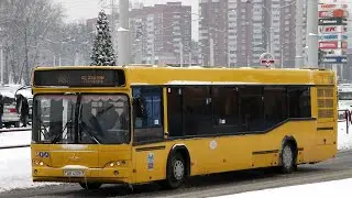 Автобус Минска МАЗ 103.465 госномер АК 4328-7 маршрут 93