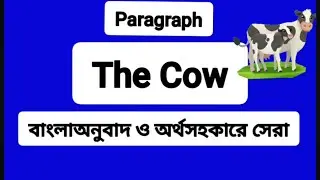 The cow. Wonderful paragraph.#spokenenglish #exam #english #education #englishlanguage