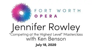 Jennifer Rowley and Revered Artist Manager Ken Benson Masterclass: 