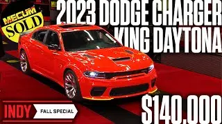 ПРОДАН за 140 000 долларов США. Dodge Charger King Daytona 2023 года // Mecum Indy, осенний спецвыпуск 2023 года