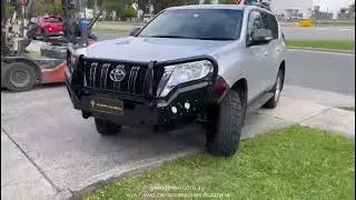 Install Steel bullbar for prado 2015-2018 Australia