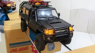 RC Toyota Land Cruiser Off-Road Climbing Test &ndash; MN82s and MN82 Driving On Cardboard Bridge