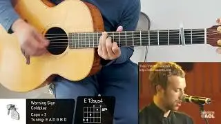 Warning Sign - Coldplay Live Cover Acoustic Guitar