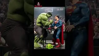 Hulk Na ak Kick Say Superman ko Hara Diya 🤘💪👽#aicreation #hulkshorts