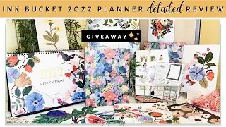Ink Bucket Planner 2022 With Freebies ✨ | Honest Opinion and Detailed Flip-Through | Sanjana Raj