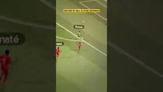 MISTAKE BY BALL PLAYING DEFENDER #fm23 #shorts