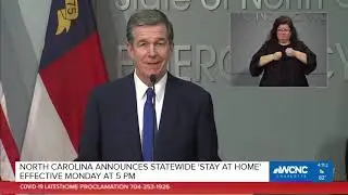 North Carolina announces 'stay at home' order