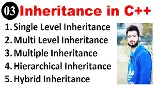 03. OOP in C++ | Types of Inheritance in C++ in Urdu/Hindi 2019