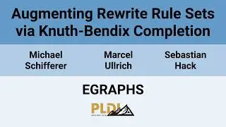[EGRAPHS'26] Augmenting Rewrite Rule Sets via Knuth-Bendix Completion