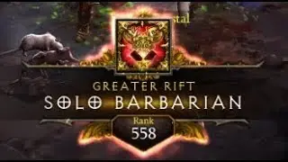 Diablo 3 - GR 130 Solo Barbarian - Rank 558 EU S19 [No Conduit]
