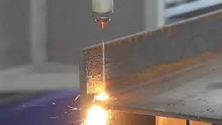 H beam laser cutting machine customer site