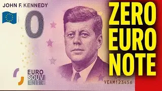 John F. Kennedy - Zero Euro Souvenir Note