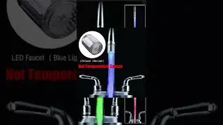 LED Water Faucet Stream Light Kitchen Bathroom Shower Tap Faucet Nozzle Head 7 Color #Shorts