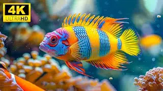 Meditation Music & Reef Relaxation 🐠 4K Colorful Coral & Ocean Views