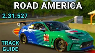 Руководство по треку Road America Toyota GR86 iRacing