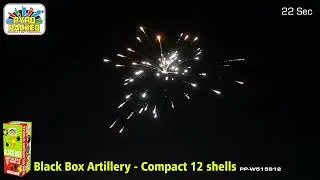 Pyro Packed Fireworks PP W515S12 Black Box Artillery Compact 12 pack