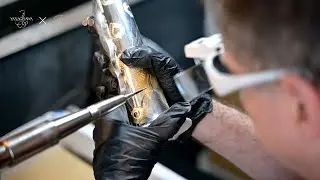 Robert MAJZIK engraves Prima Yanagisawa Saxophones 