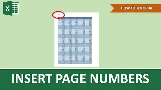 How To Insert Page Numbers In Excel [In The Header Or Footer] | Beginner Tutorial