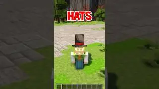 Добавьте пользовательскую шляпу в Minecraft быстро #шорты