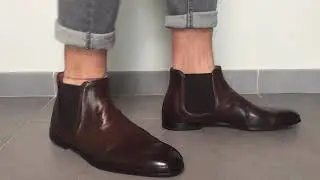 Men's Ankle Boots Shoes DOUCAL'S TM00 Chetta TMoro Leather Brown
