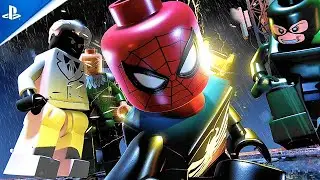 Lego Spider-Man Black Symbiote Transformation Fight With Lego Sinister Six - Spider-Man 2 PS5 (Mods)