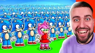 PRANKER AMY avec des CLONES SONIC À L'INFINI sur ROBLOX !! Simulateur de Clone !