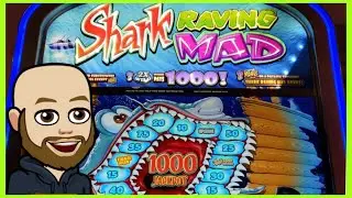 SHARK RAVING MAD BONUS ON FREE PLAY MGM DETROIT CASINO