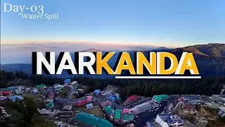 Narkanda to Sangla🏔️| winter Spiti❄️|#nonnarmy #nonnrider #travel #drone #djiavata2 #narkanda #spiti