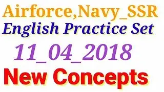 Airforce ,Navy SSR English new Practice Set_6 by Ram Sir