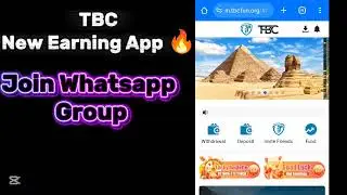 TBC 🔥👈New Earning App 🔥| Complete Details video| Join Whatsapp group|