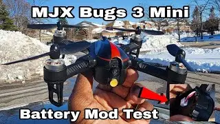 Mjx Bugs 3 Mini drone (Battery Mod Test Flight)