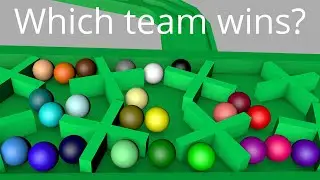 Marble Race Teams 3D Colors