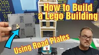How to build a Lego building using the new lego road plates.