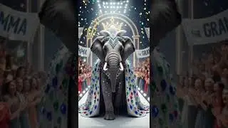 Elephant in  fashion show 😂😂#shortfeed #ytshorts #funny