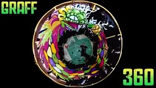 Ouroboros X Quetzalcoatl 360 Camera Graffiti Mural Concept