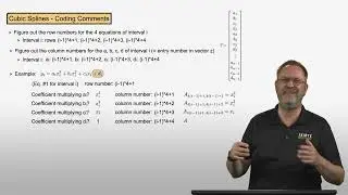 Lecture 4-8 | Cubic Spline Interpolation Code | Advanced Mathematical Methods for Engineers