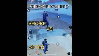 Chrono Character Ability After 0b45 Update 🔥 Free Fire Chrono character Skill Change #freefire