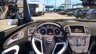 Euro Truck Simulator 2 - 2009 Opel Insignia OPC [Steering wheel gameplay]